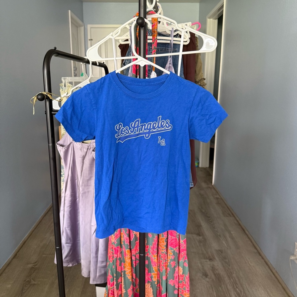 Blue Los Angeles Graphic T-Shirt